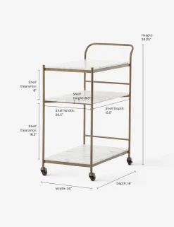 Evander Bar Cart