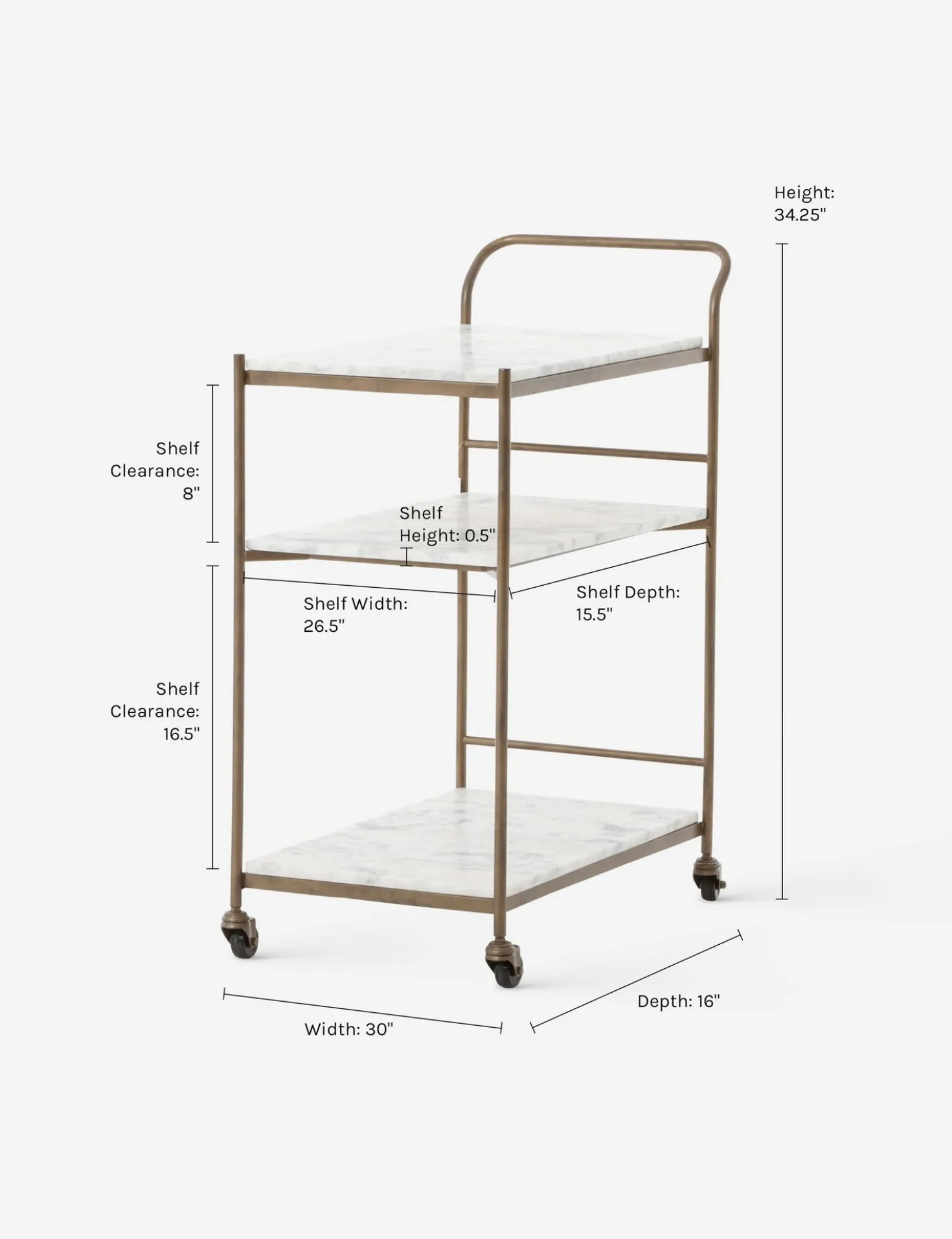 Evander Bar Cart