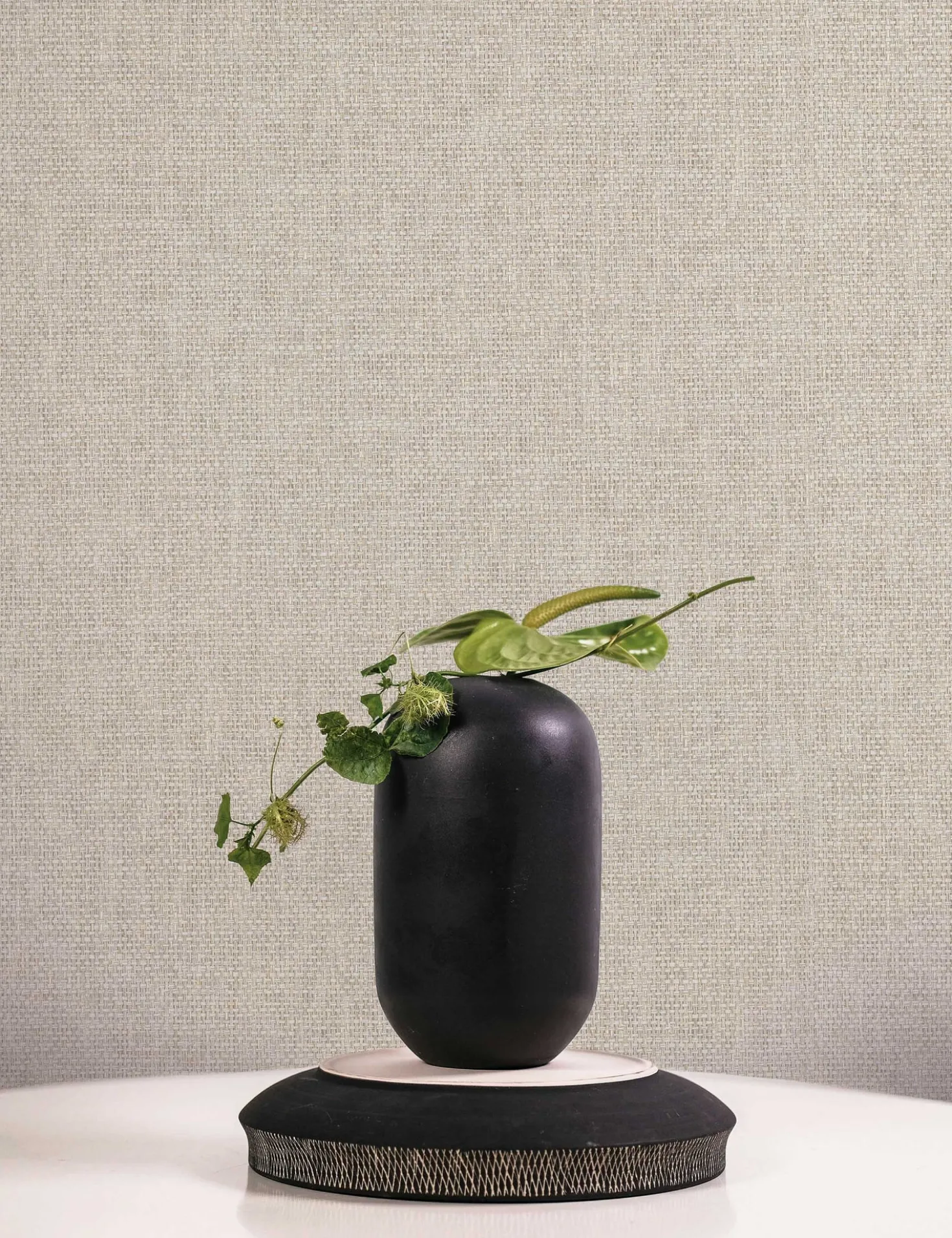 Faux Grasscloth Primitivo Textured Peel + Stick Wallpaper by Jeremiah Brent