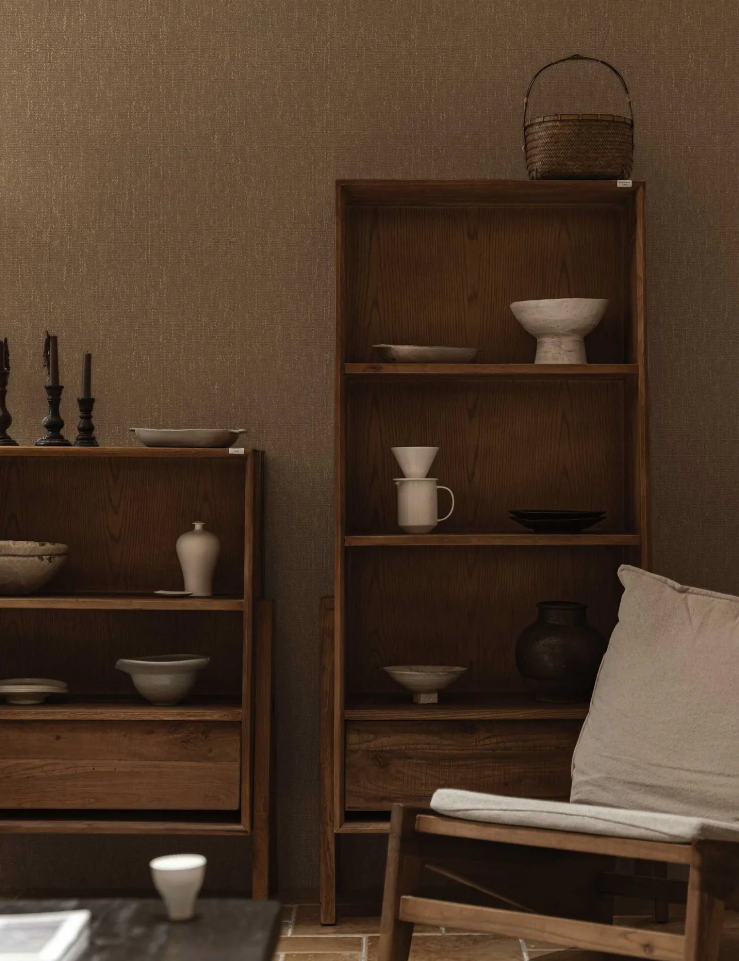 Faux Grasscloth Primitivo Textured Peel + Stick Wallpaper by Jeremiah Brent