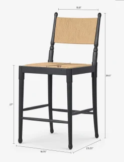 Fayth Bar and Counter Stool by Amber Lewis x Four Hands