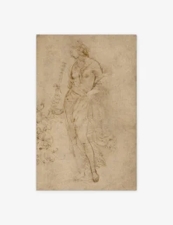 Female Figure with a Tibia Print by Raphael