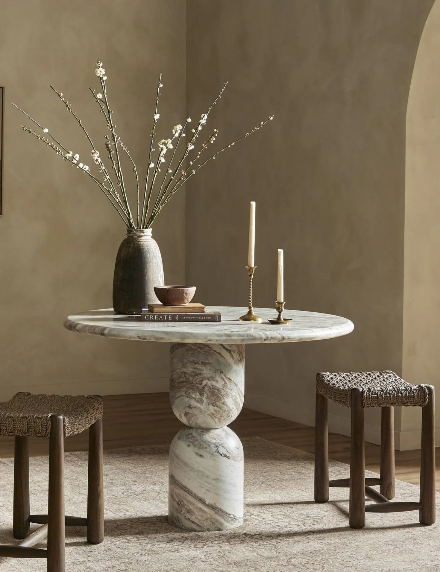 Figueroa Round Dining Table by Amber Lewis x Four Hands