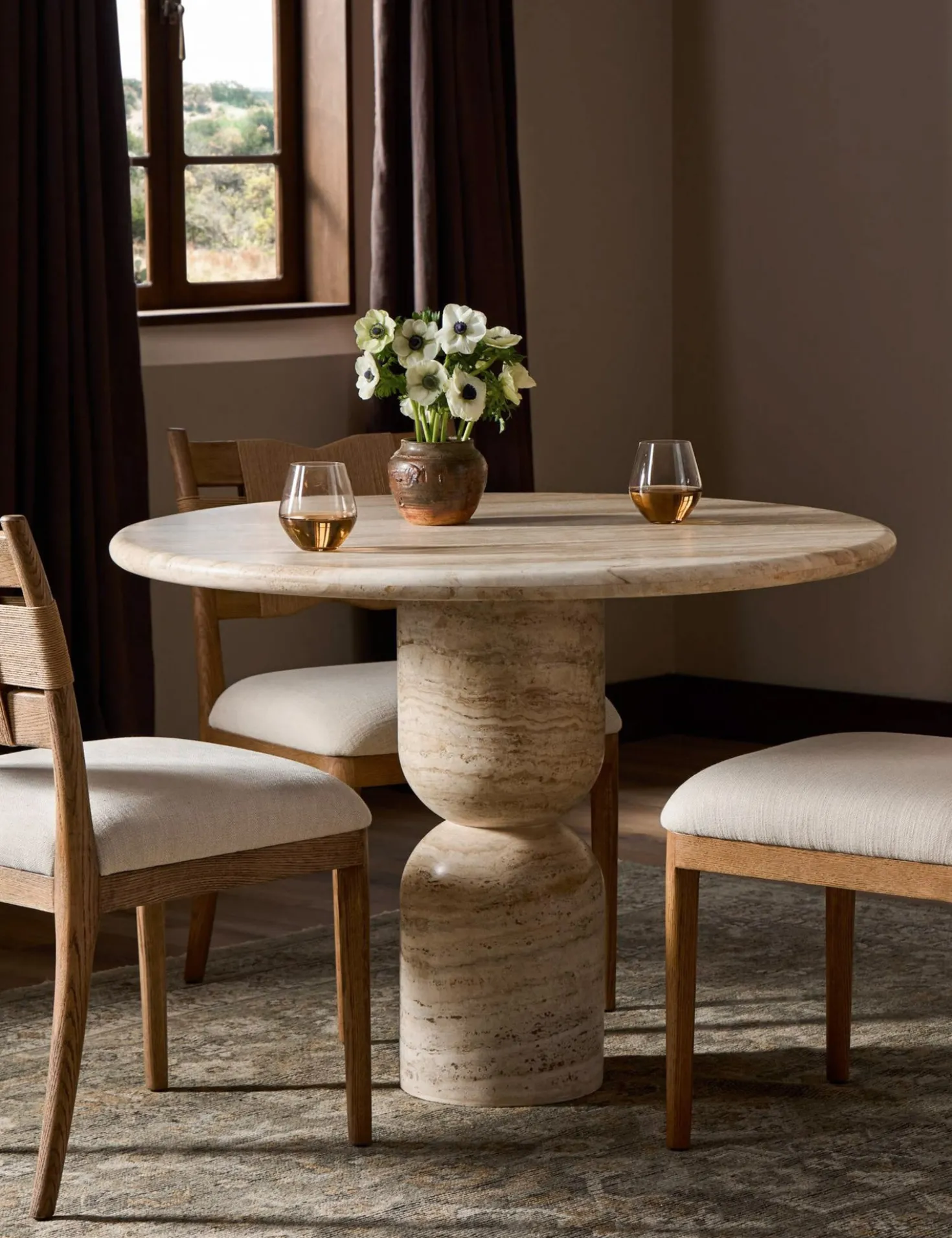 Figueroa Round Dining Table by Amber Lewis x Four Hands
