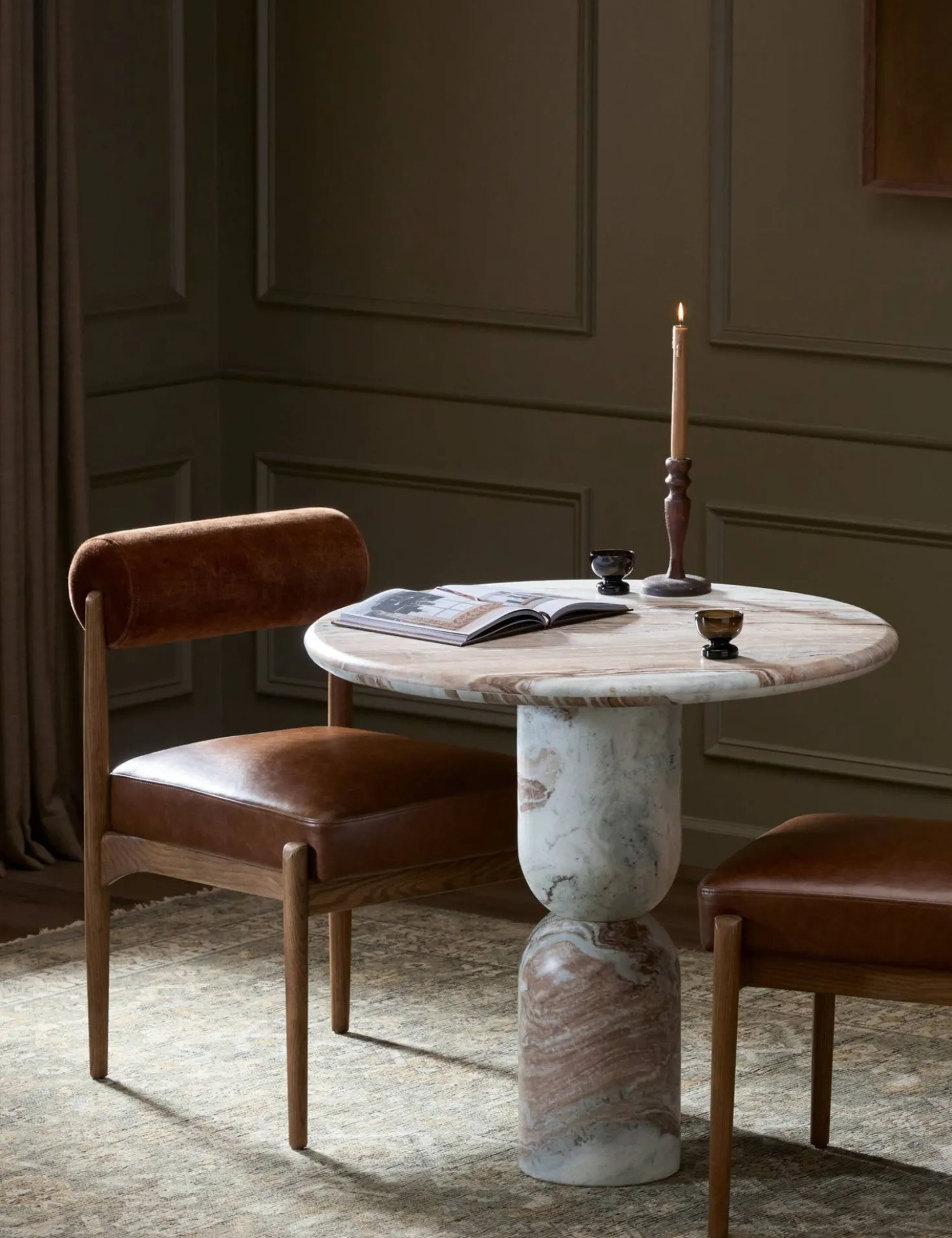 Figueroa Round Dining Table by Amber Lewis x Four Hands