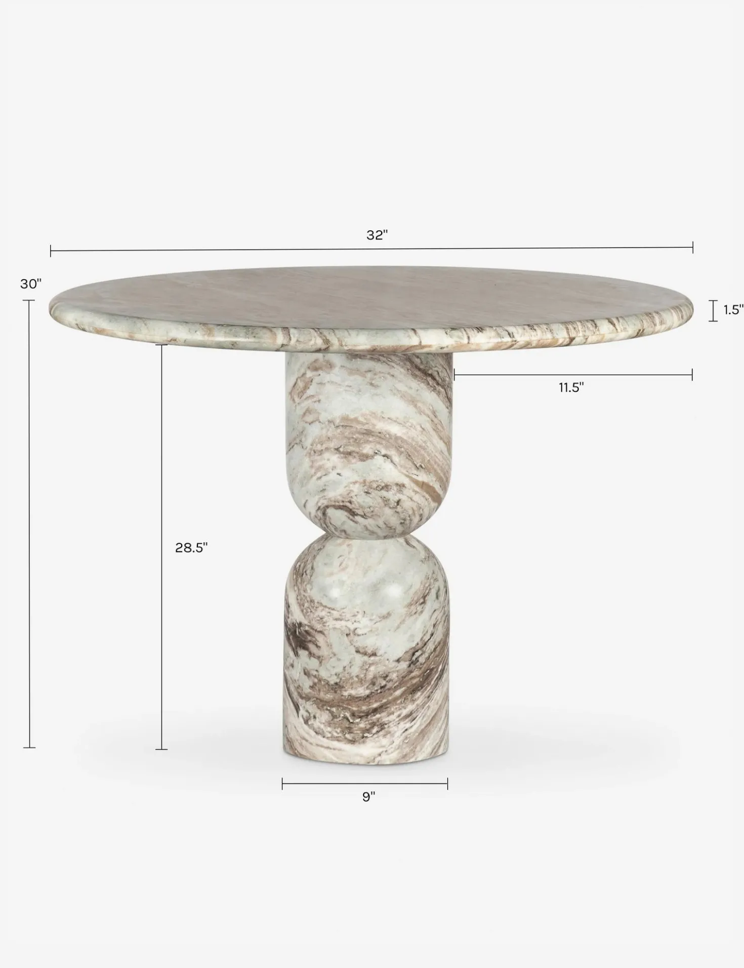 Figueroa Round Dining Table by Amber Lewis x Four Hands