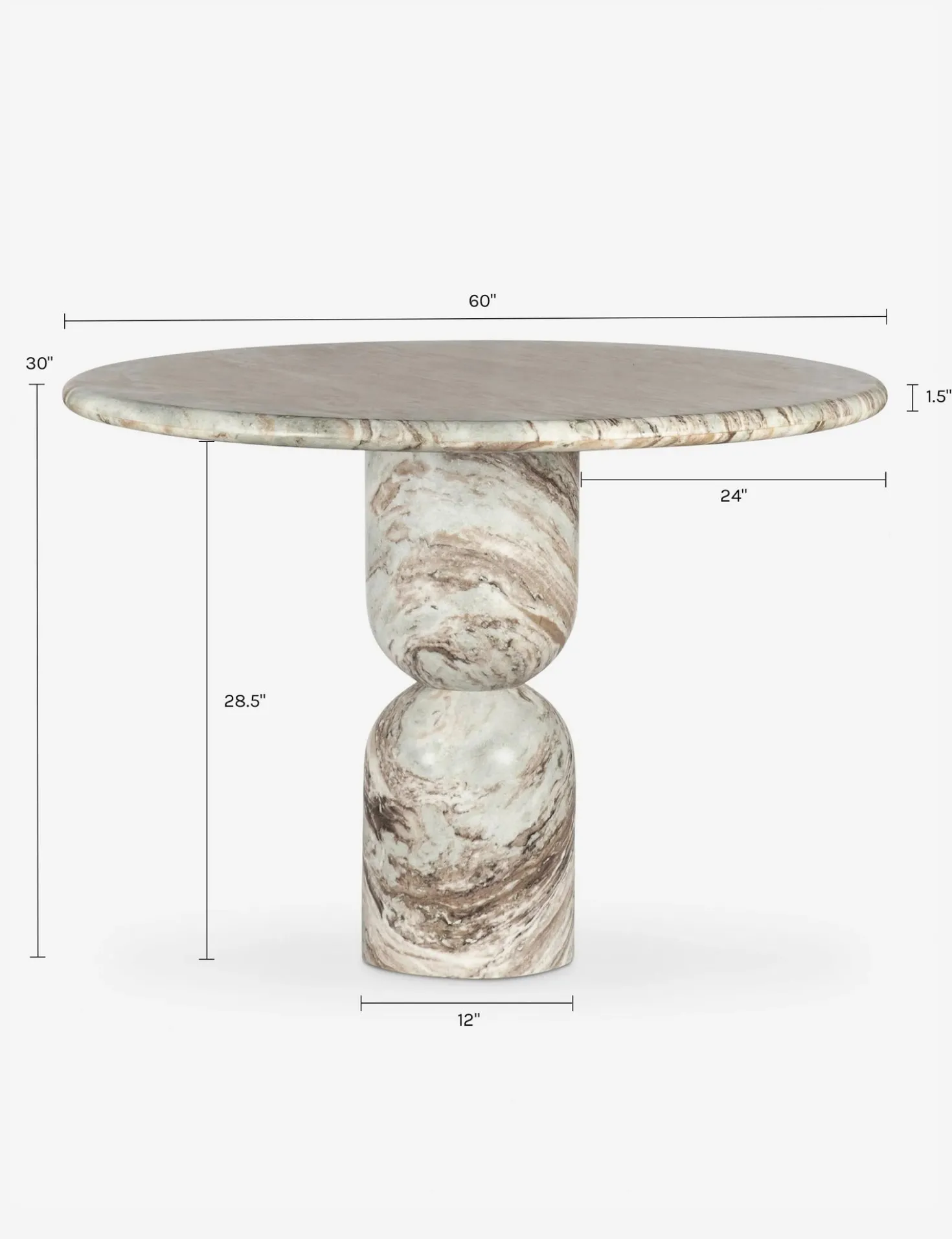 Figueroa Round Dining Table by Amber Lewis x Four Hands