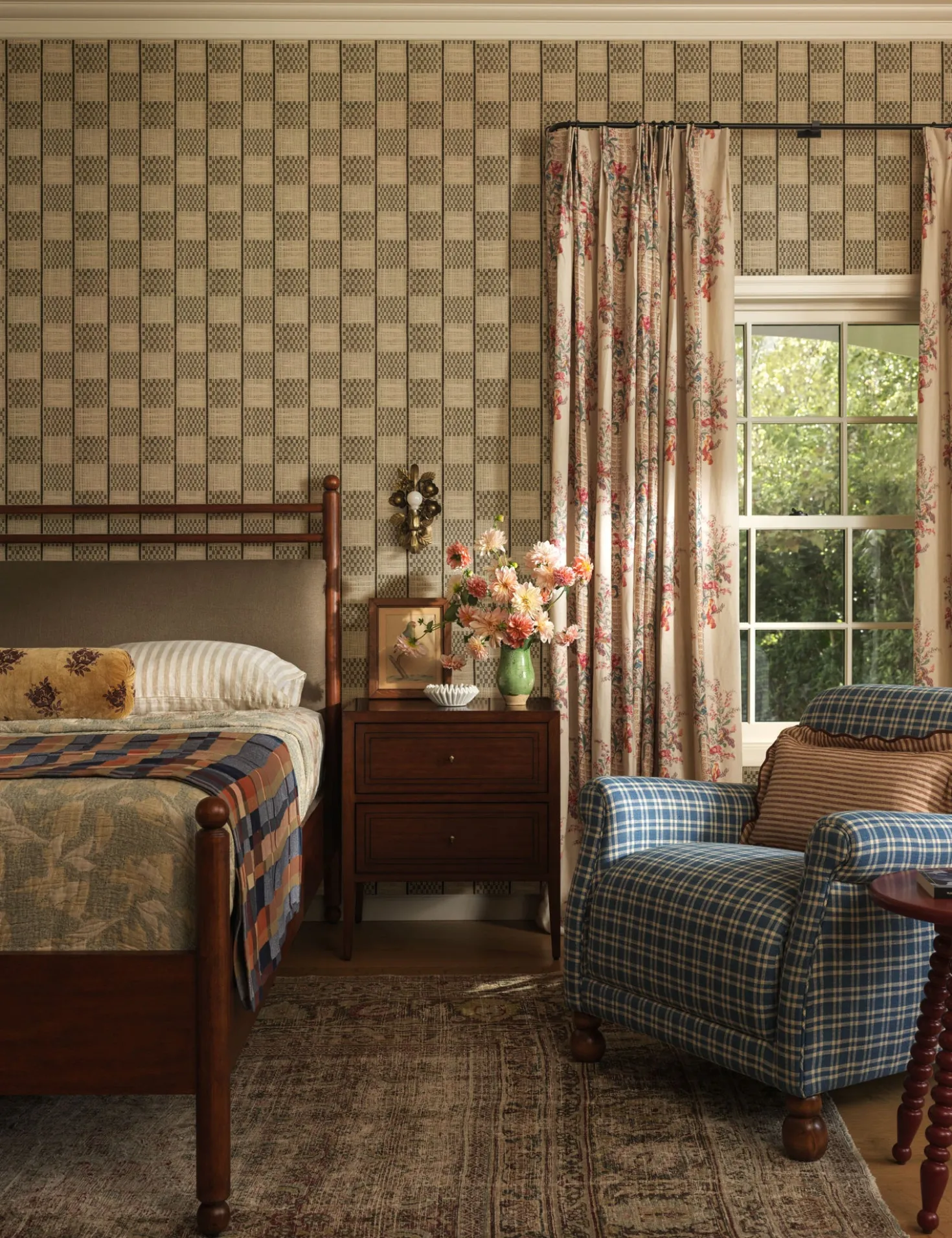 Fillmore Checkered Paperweave Wallpaper by Heidi Caillier