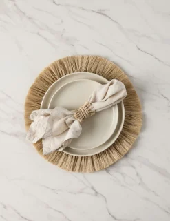 Fique Fringe Napkin Rings (Set of 4) by Tallo de Olivo