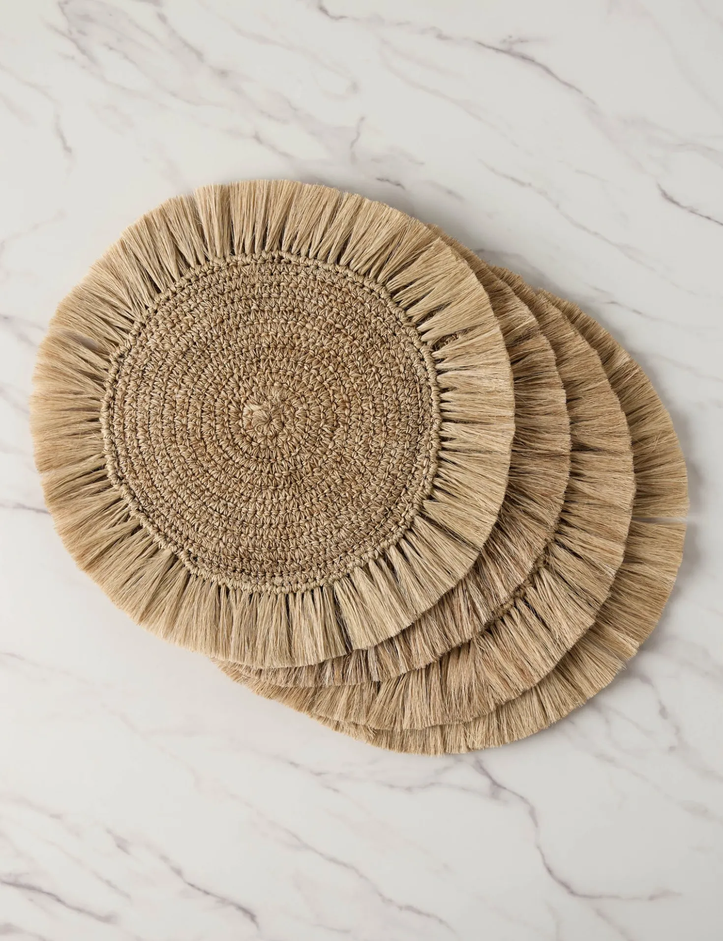 Fique Fringe Placemat (Set of 4) by Tallo de Olivo