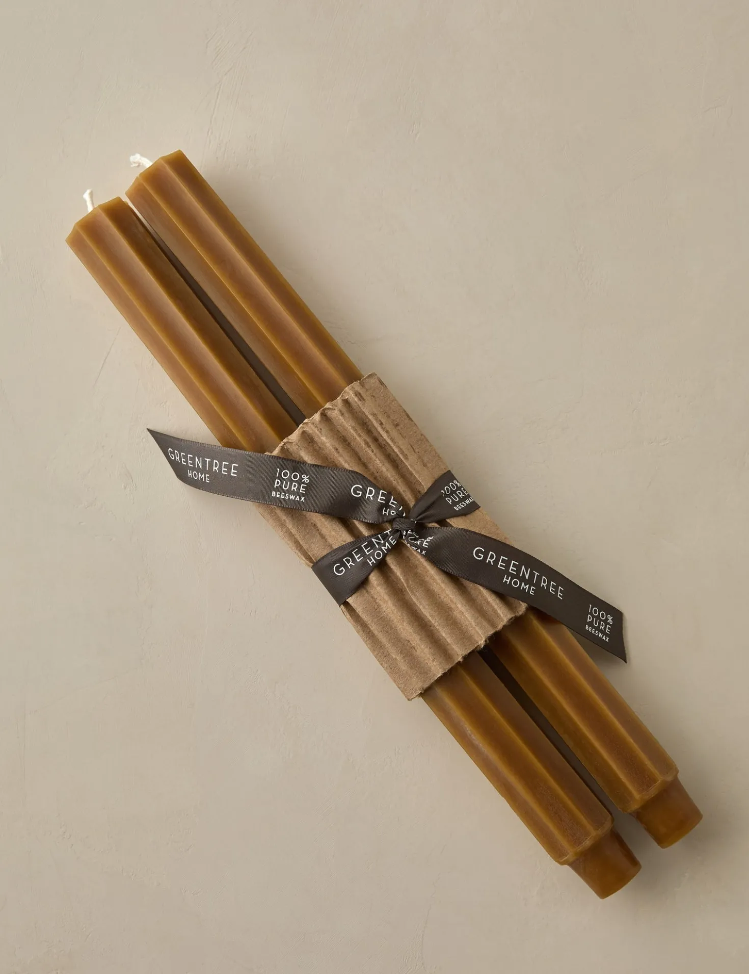 Fluted Church Taper (Set of 2) by Greentree Home