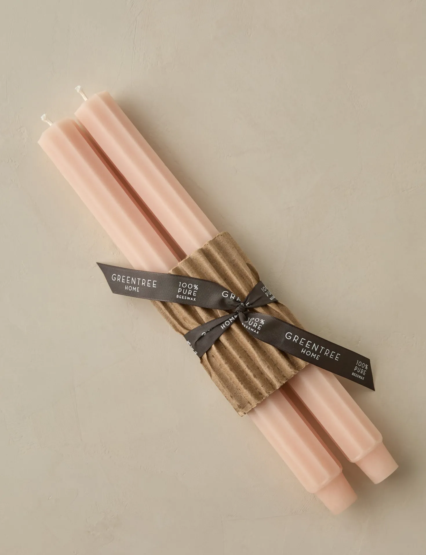Fluted Church Taper (Set of 2) by Greentree Home