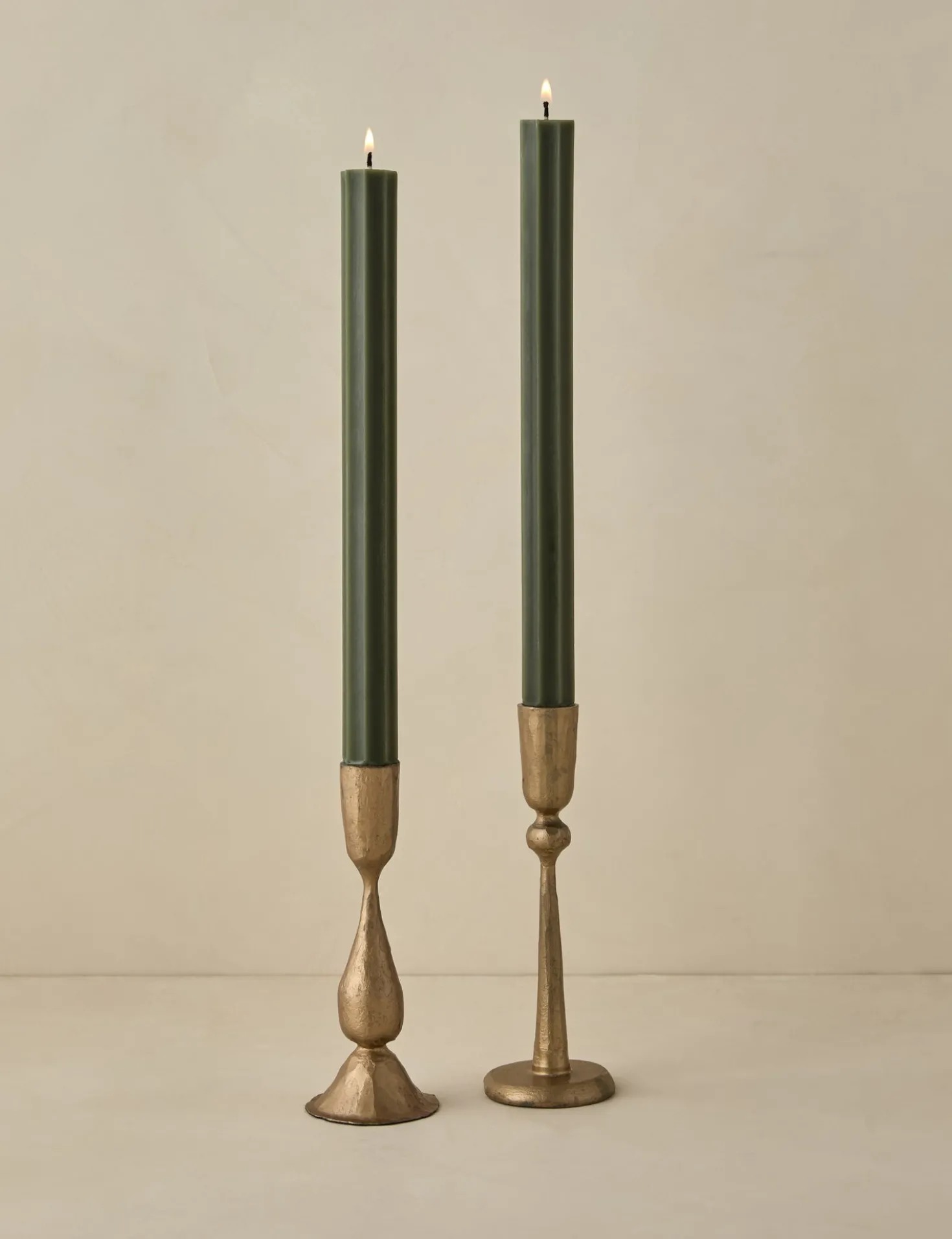 Fluted Church Taper (Set of 2) by Greentree Home