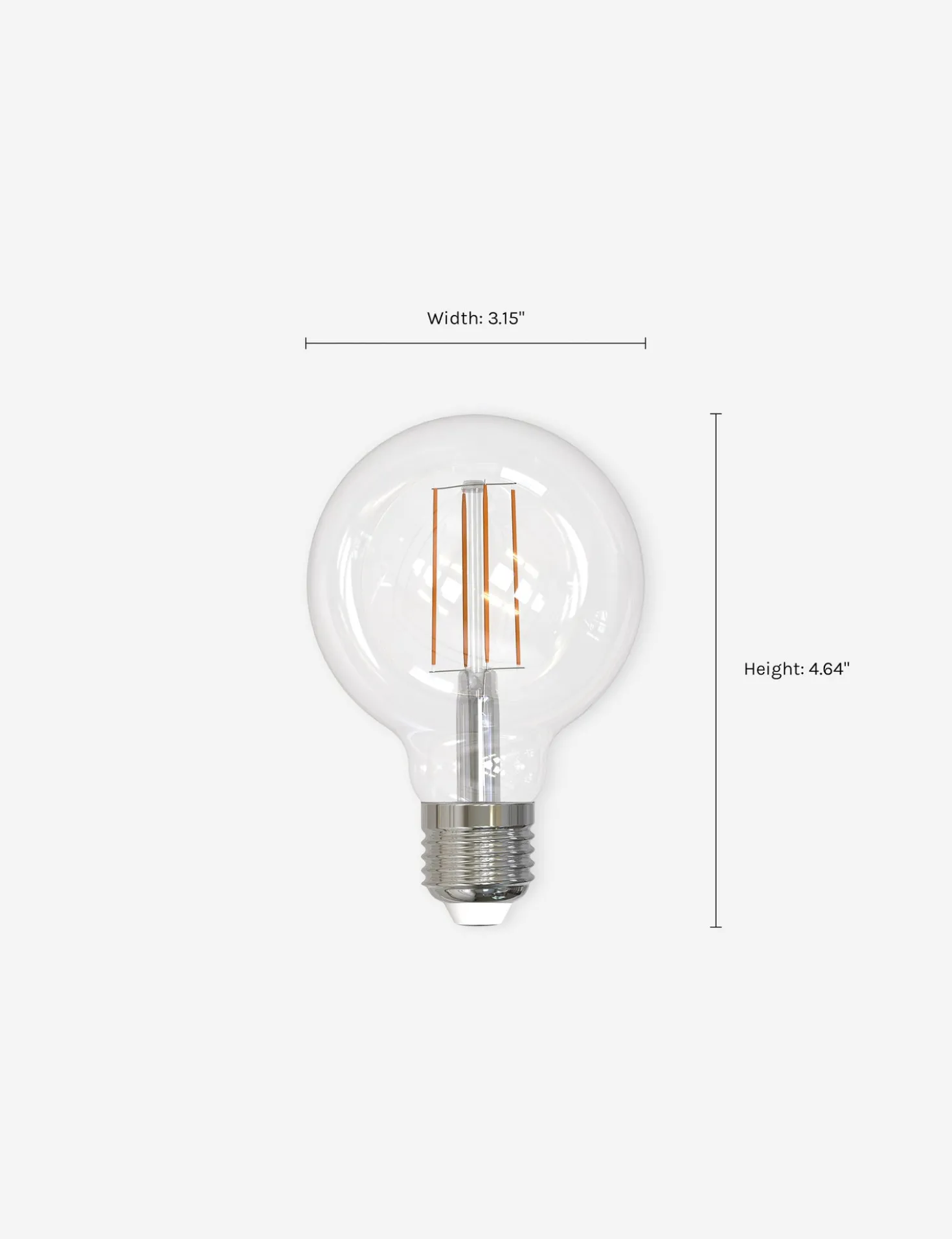 G25 LED Filament Bulb (Set of 4)
