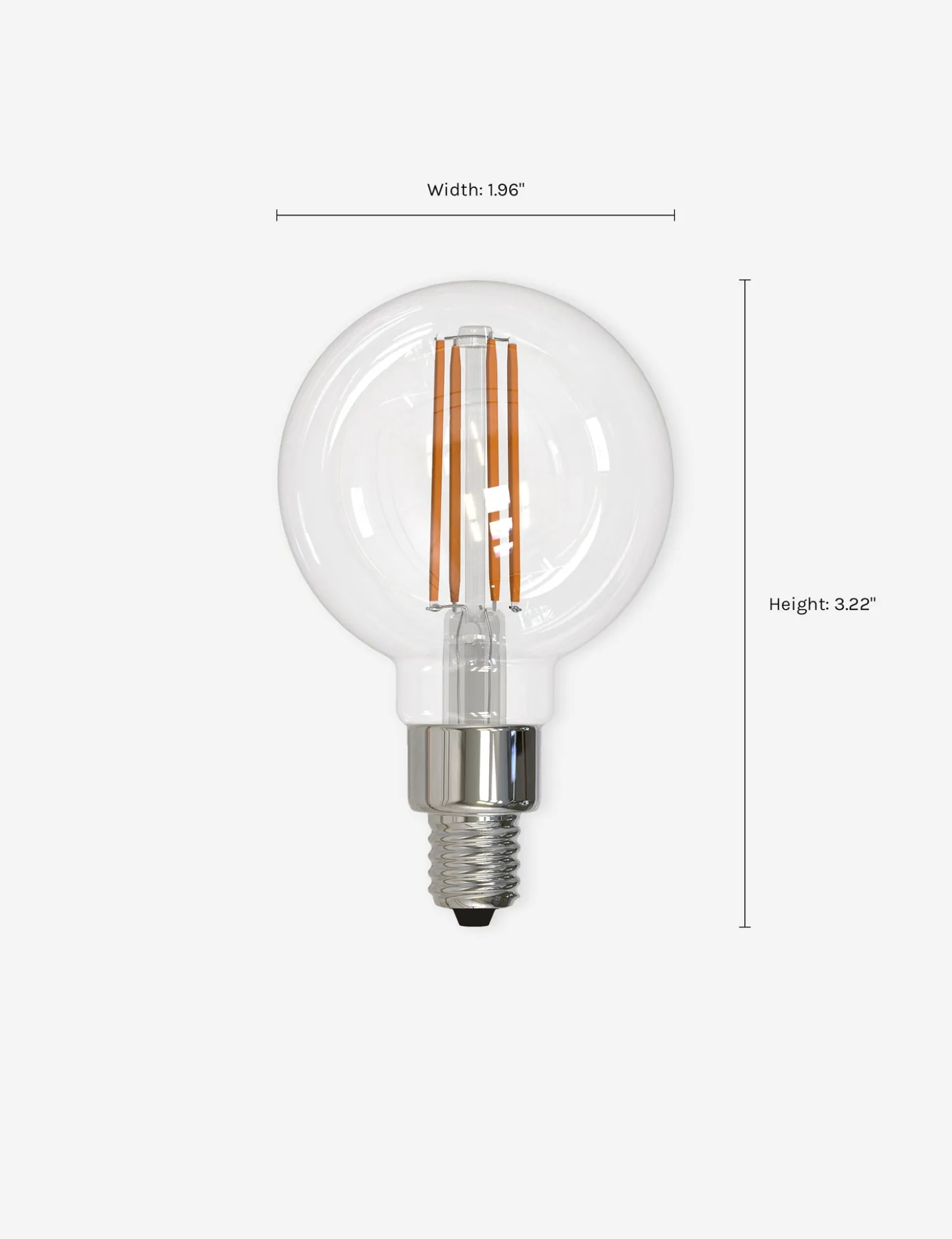 G16 LED Filament Bulb (Set of 4)