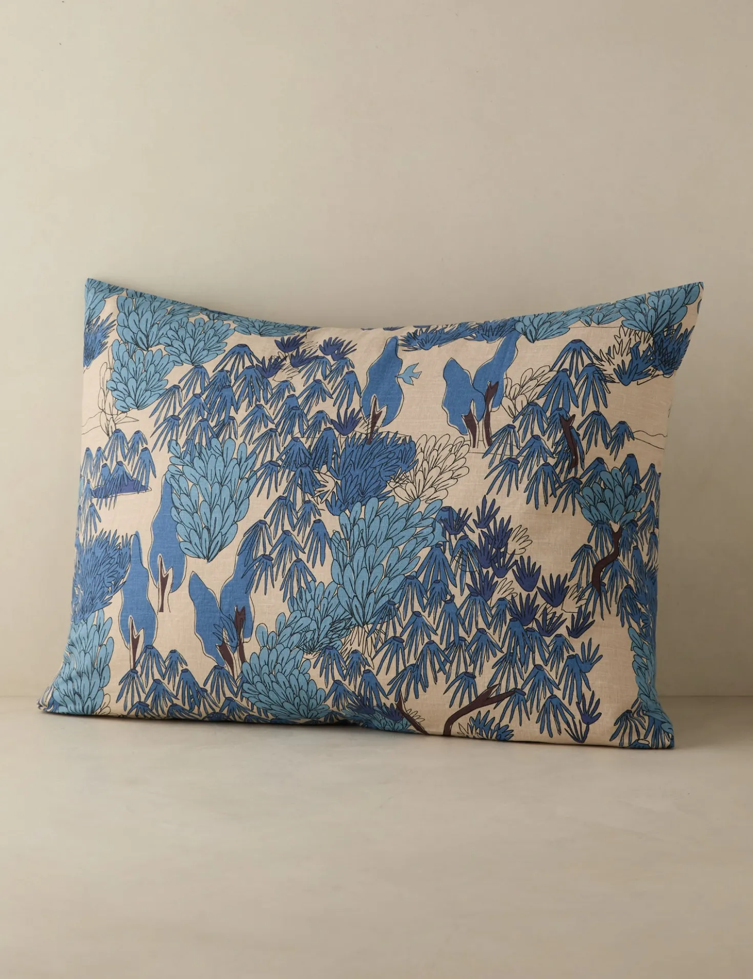 Garden Walk Linen Cotton Sham by Sarah Sherman Samuel