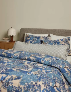 Garden Walk Linen Cotton Duvet Cover by Sarah Sherman Samuel