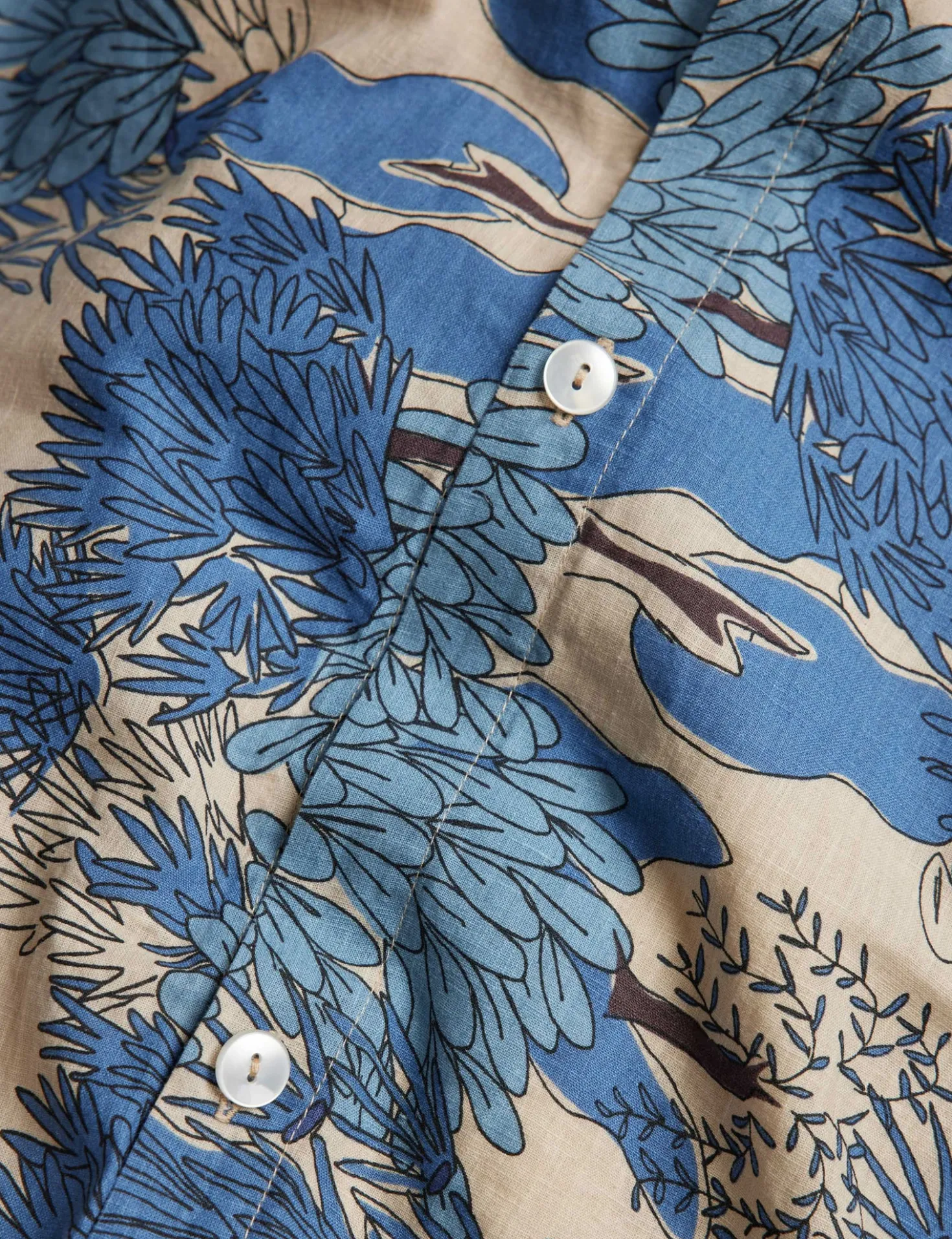 Garden Walk Linen Cotton Duvet Cover by Sarah Sherman Samuel