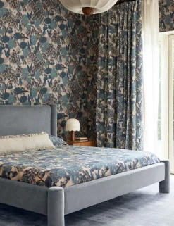 Garden Walk Linen Curtain Panel by Sarah Sherman Samuel