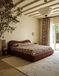 Garden Walk Linen Curtain Panel by Sarah Sherman Samuel