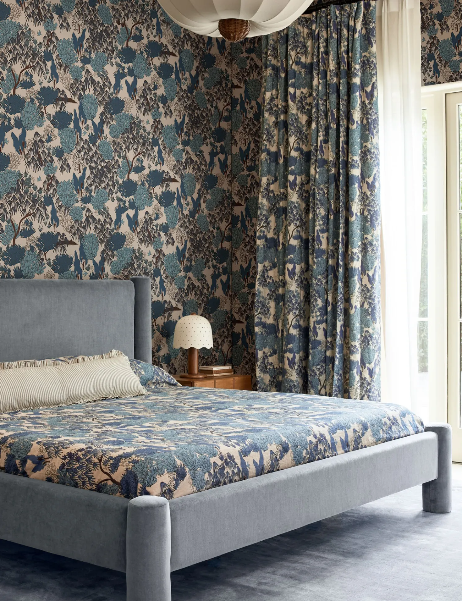 Garden Walk Linen Fabric by Sarah Sherman Samuel