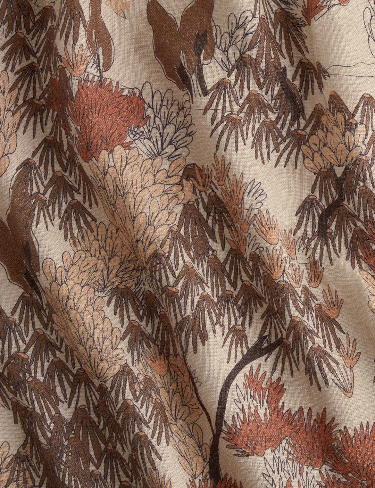 Garden Walk Linen Fabric by Sarah Sherman Samuel