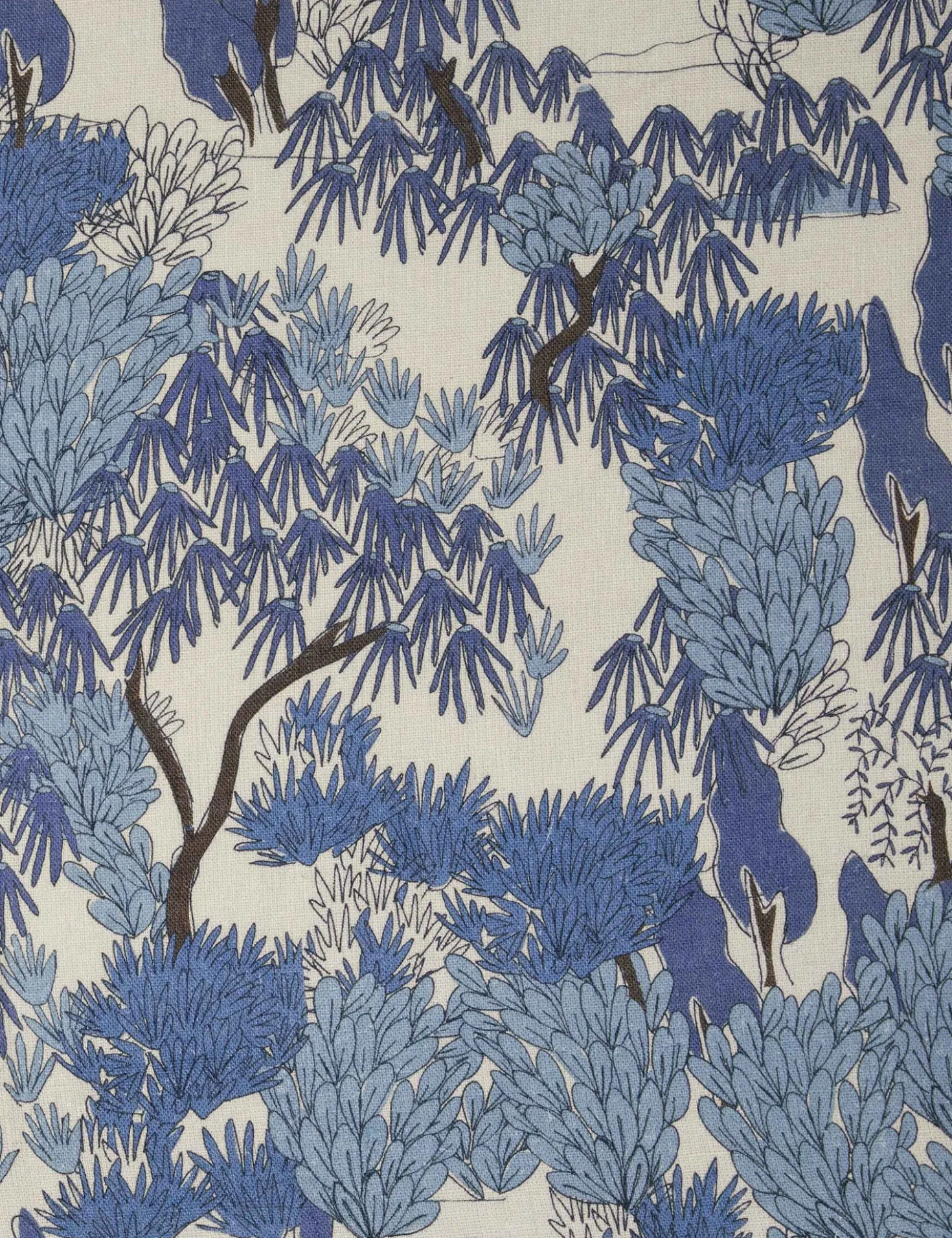 Garden Walk Linen Fabric by Sarah Sherman Samuel