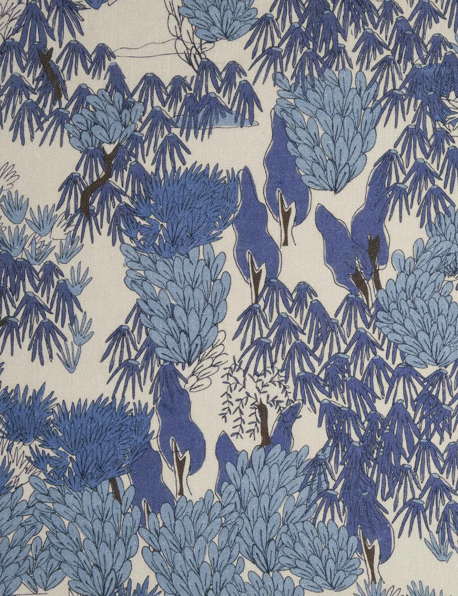 Garden Walk Linen Fabric by Sarah Sherman Samuel