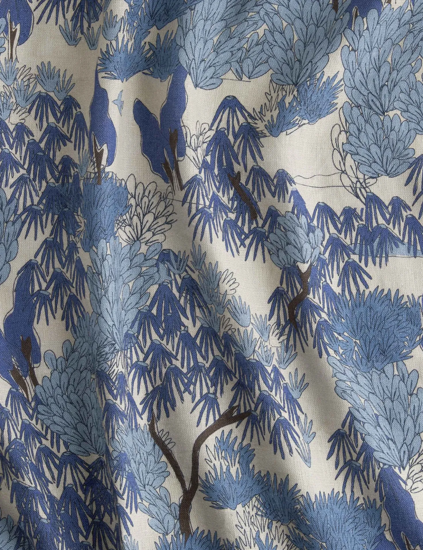 Garden Walk Linen Fabric by Sarah Sherman Samuel