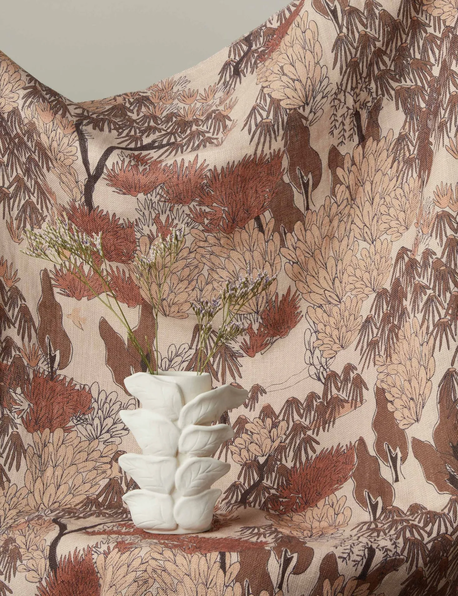 Garden Walk Linen Fabric by Sarah Sherman Samuel