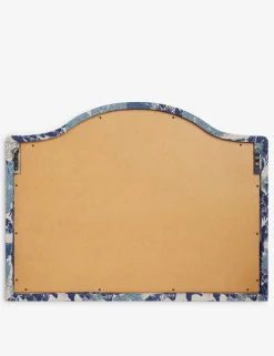 Garden Walk Upholstered Mantel Mirror by Sarah Sherman Samuel