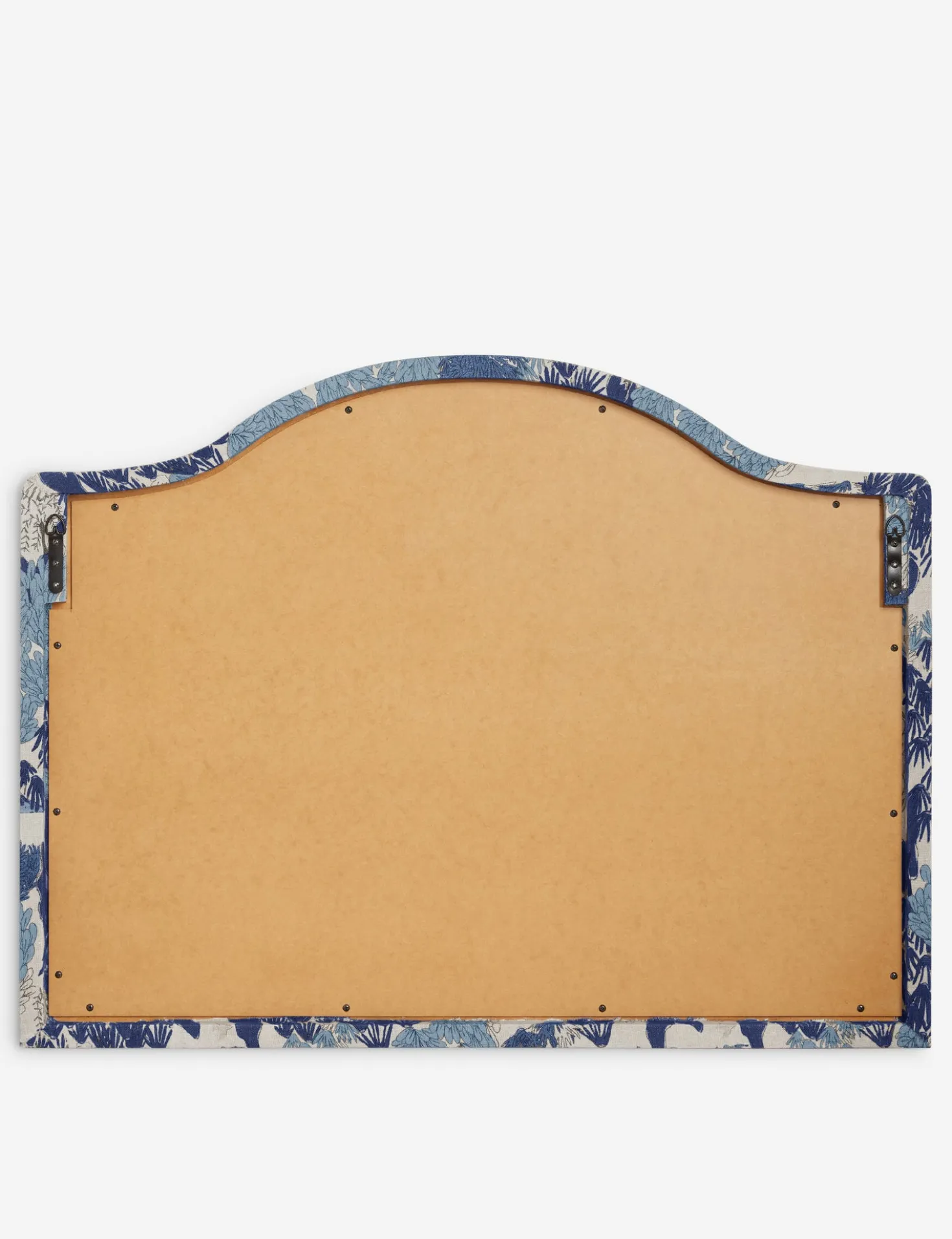 Garden Walk Upholstered Mantel Mirror by Sarah Sherman Samuel