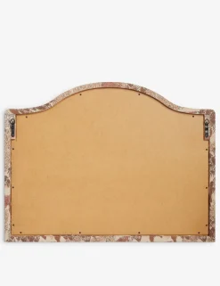 Garden Walk Upholstered Mantel Mirror by Sarah Sherman Samuel