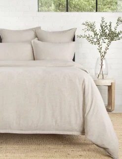 Georgie Bamboo Linen Duvet Cover by Pom Pom at Home
