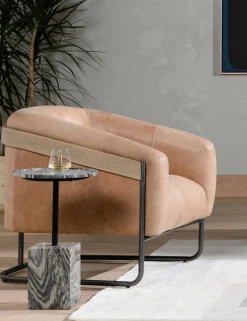Gianni Leather Accent Chair