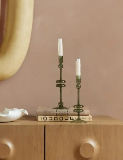 Glass Candlestick Pair (Set of 2) by etúHOME