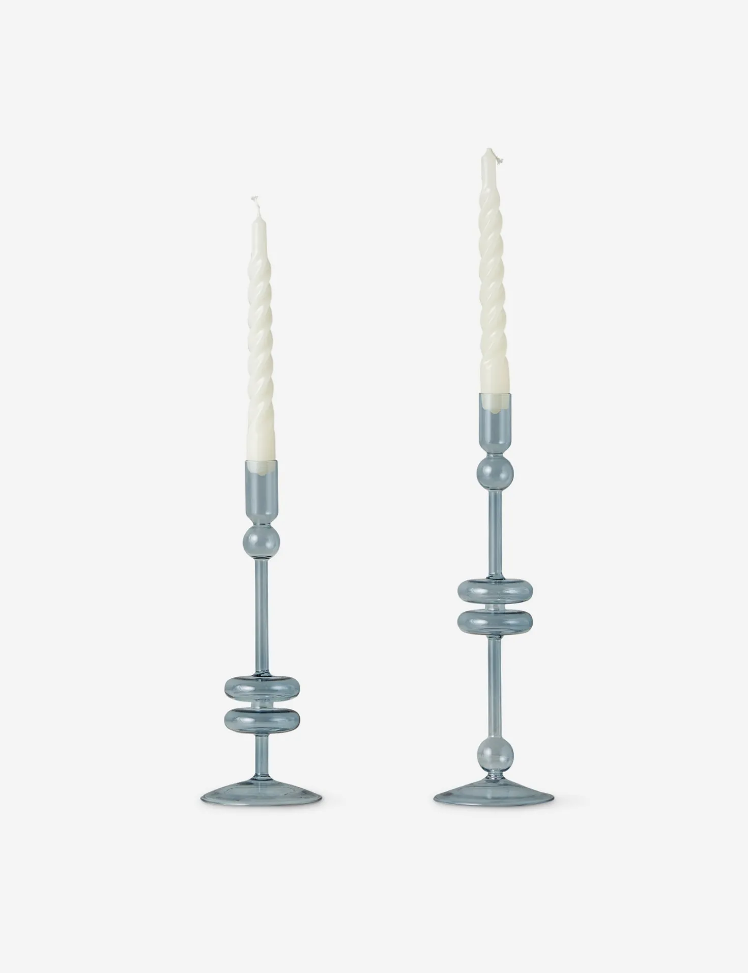 Glass Candlestick Pair (Set of 2) by etúHOME