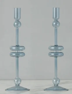Glass Candlestick Pair (Set of 2) by etúHOME
