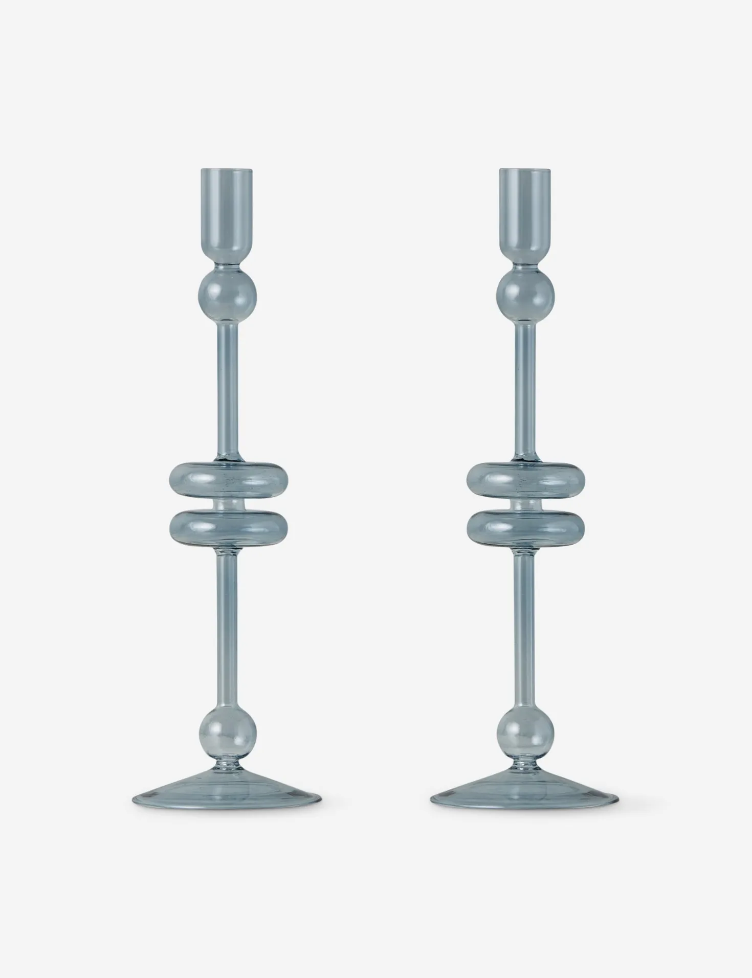 Glass Candlestick Pair (Set of 2) by etúHOME
