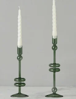 Glass Candlestick Pair (Set of 2) by etúHOME