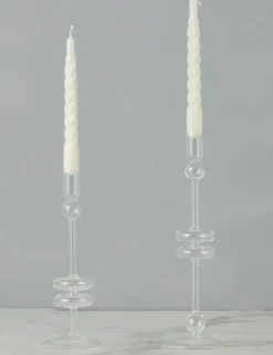 Glass Candlestick Pair (Set of 2) by etúHOME