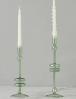 Glass Candlestick Pair (Set of 2) by etúHOME