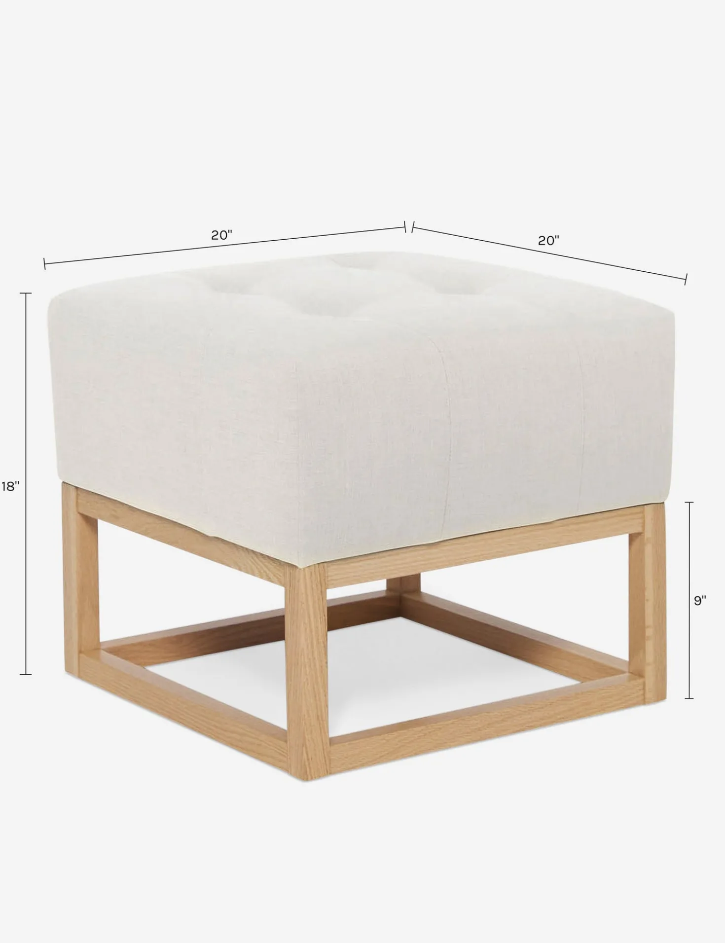 Grasmere Ottoman by Ginny Macdonald