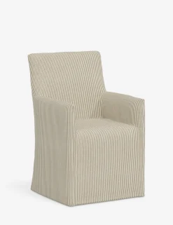 Haddan Slipcover Dining Arm Chair