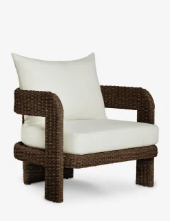 Hadler Outdoor Accent Chair, Ivory