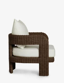 Hadler Outdoor Accent Chair, Ivory
