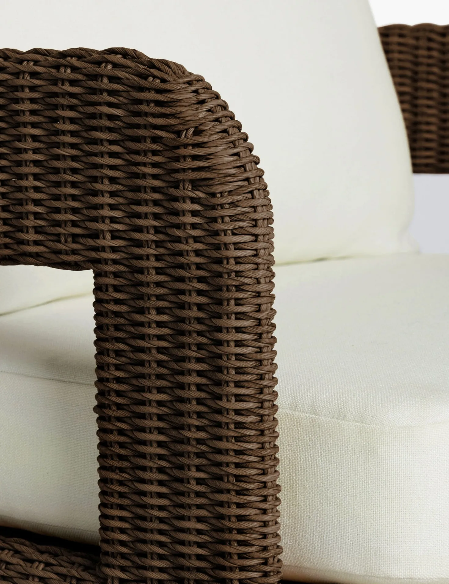 Hadler Outdoor Accent Chair, Ivory