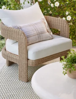 Hadler Outdoor Accent Chair, Ivory