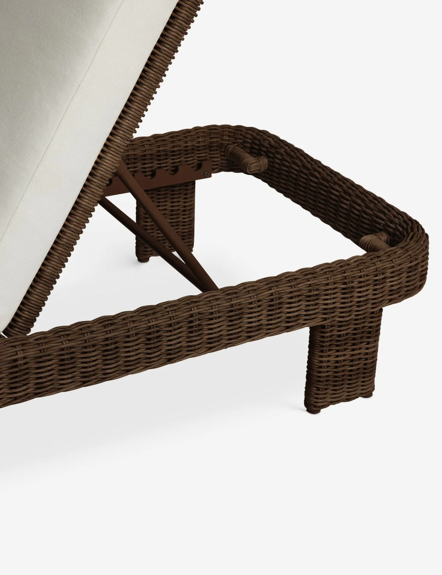 Hadler Outdoor Lounger, Ivory