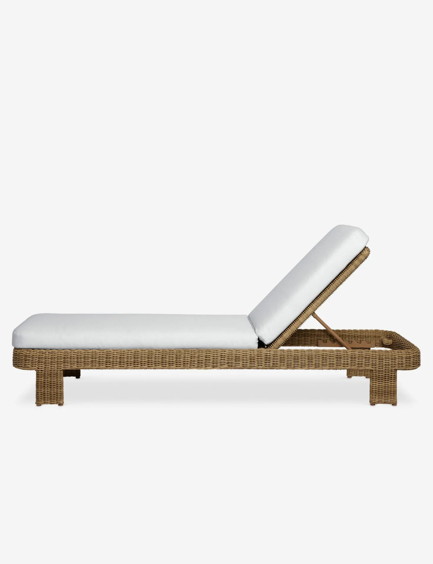 Hadler Outdoor Lounger, Ivory